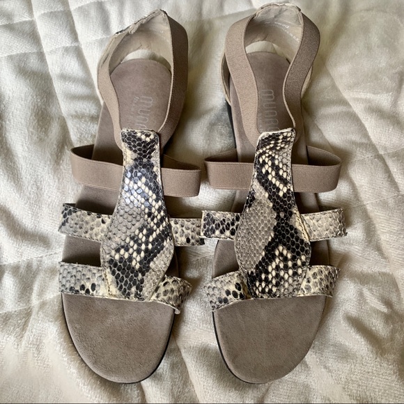 Munro Snake Print Sandals